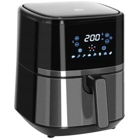 Air Fryer, 4.7 QT, Silver/Black, Multi-Function 4 in 1 Oven