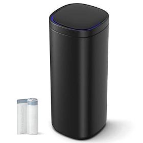 Motion Sensor, 13 gallon Trash Can, Black, Wave Your Hand it automatically opens, Ozone Button Under Lid