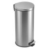 Step Trash Can, 8-Gallon, Round, Stainless Steel, Kitchen Bathroom Home Office