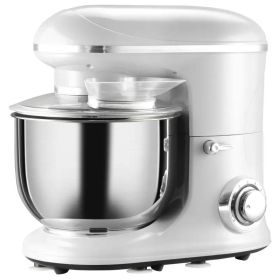 Electric Mixer, 6QT, Silver, Stainless Steel, Tilt,  600W