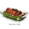 Baking Dish Set, 3 Piece Set, Transparent Glass, Casserole