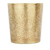 Trash Can, Dazzling Details, 1.3 Gallon Round Perforated Copper Gold Metal Waste Basket