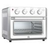 Convection Toaster Oven Kitchen Air Fryer, Silver Stainless Steel