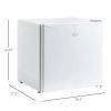 miniCompact Countertop Upright Mini Freezer 1.1 Cu.Ft, White