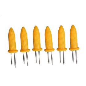 Corn Handles, 6pcs Stainless Steel, Barbecue Pick; Rotisserie Tools; Accessories Outdoor