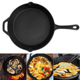 Large Frying Pan, 12inch, Pre-Seasoned Cast Iron Skillet, Oven Safe Cookware, Heat-Resistant Holder