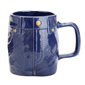 Ceramic Mug, 32oz, Creative Jeans, Coffee Cup, Beer Cup, Cocktail Cup