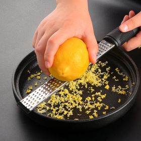 Cheese Grater; 1pc , Stainless Steel, Lemon Zester & Fruit Scraper Planer; Kitchen Gadget