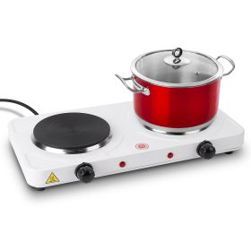 Dual Hot Plate, 2000W,  Double Electric Burner, Portable, 5 Gear Temperature Control