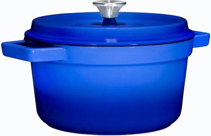 6.5Qrt Large Dutch Oven, Circle, Enameled Cast Iron , Casserole