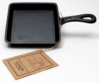 Square Skillet, Preseasoned, Old Mountain Cast Iron