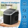 Ice Maker, Countertop, 26lbs Ice/24Hrs, 9 Ice Cubes Ready in 6 Mins,  with Scoop and Basket