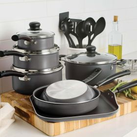 Cookware Set, 18 Piece Non-stick, Steel Gray, Tramontina Primaware