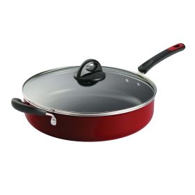 Covered Jumbo Cooker, EveryDay 5 Qt Aluminum Nonstick Red