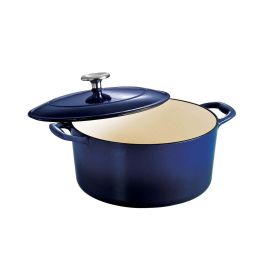 Dutch Oven, Gradated Cobalt, Round, Gourmet,  Enameled Cast Iron,  Covered