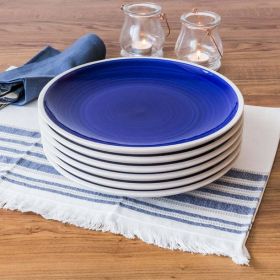 Indigo Swirl Dinner Plates, Blue, Set of 6 Better Homes & Gardens