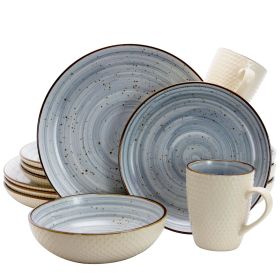 Dinnerware Set, 16pcs,  Powder Blue, Mellow