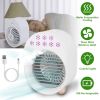 Mini Desktop Air Conditioner Fan Water Mist Cooling Fan 4 In 1 Portable