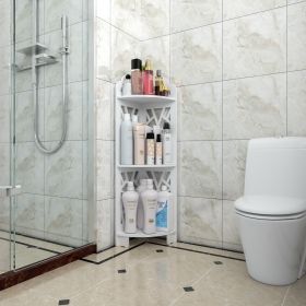 Corner Shower Shelf, Waterproof, 3 Tier, Bathroom Storage, X Frame Modern Design,  XYJ