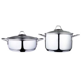 Cookware Set, Saute Pan Stock Pot, 4 pcs, Modernist, Serenk