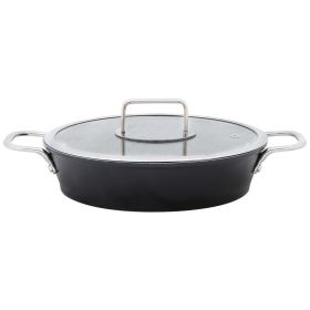 Granite Egg Pan with Glass Lid, 8.6inchs, Serenk Excellence