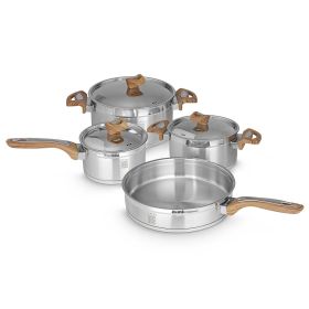 7 Pieces Cookware Set, Serenk Definition, Stainless Steel