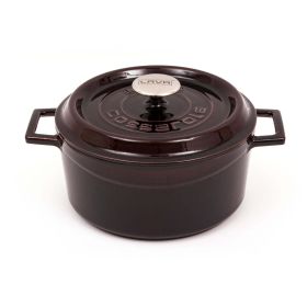 Dutch Oven, 9.5inchs, Round, Premium Cast Iron, LAVA