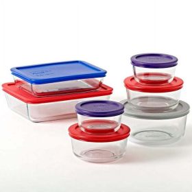 Glass Storage Container Set with Lids, 14 Piece, Simply Store