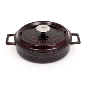 Dutch Oven, 24 cm, Multipurpose Round Cast Iron LAVA Premium