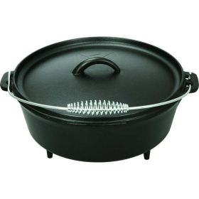 Dutch Oven, 5-Quart, Cast Iron, Spiral Bail Handle