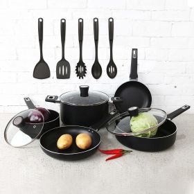 Cookware Set , Aluminum, Nonstick, Midweight, 13pcs, Dishwasher Safe