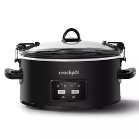 Slow Cooker, 6qt Programmable Cook & Carry  Black