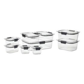 Food Storage Set, 18 Pc, Clear, Leak-Proof, Tritan