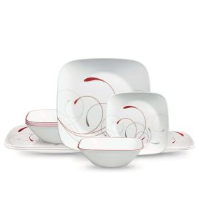 Dinnerware Set, 12pcs, Splendor, Square