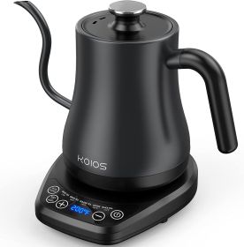 Tea Kettle for Coffee Brewing, Electric, Gooseneck Kettle, Temp Control, 5 Presets; 1200W Rapid Heat