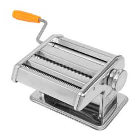 Noodle Making Machine, Dual-blade Multifunctional Manual Hand-cranking Operation Stainless Steel RT