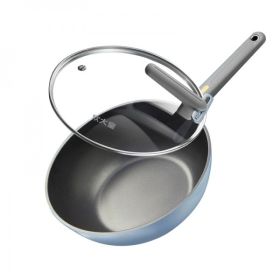 Non-Stick Wok, Frying Pan, With Lid, Cooker King, Ultra Light Pot, Household CKNC6430BF, 30cm