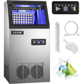 Commercial Ice Maker, 88LBS/24H, 22LBs, Storage Ice Maker Machine, Portable Automatic Ice Machine, Scoop