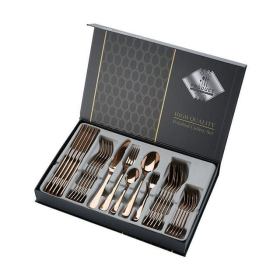 Silverware Set,  30pcs, Stainless Steel, Flatware, Silverware with Premium Gift box, Knife/Fork/Spoon/Teaspoon, 6 person