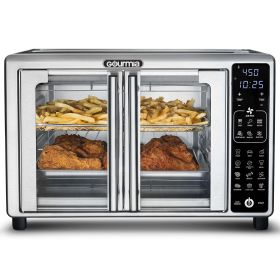 6-Slice Digital Toaster Oven Air Fryer, New Gourmia  19 One-Touch Presets, Stainless Steel