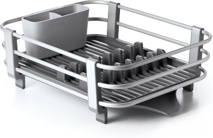 Aluminum Dish Rack, Gray