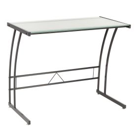 Desk in Black Frame and White by LumiSource Sigma Contemporary