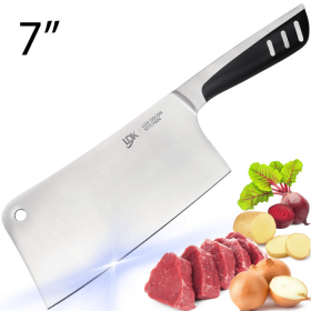 Meat Cleaver,  Kitchen Butcher Knife, Stainless Steel,  7 Inch, Multi Purpose, Chef Knife