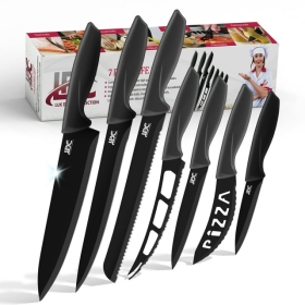 Knife Set, 7pcs, Stainless Steel, Lux Decor Collection