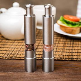 Salt and Pepper Spice Grinder, Premium Stainless Steel