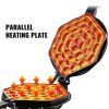 Commercial Bubble Waffle Iron, Waffle House Style, Bubble Puff Waffle Shape, Wooden Handles