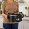 Slow Cooker, 6qt Programmable Cook & Carry  Black