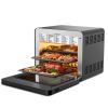 Steam Air Fryer Toast Oven Combo, 26QT, Convection Oven, 50 Presets, 6 Slice Toast, 12" Pizza, Black