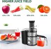 High Juice Yield  Centrifugal Juicer;  Juice Extractor with Extra Large 3inch Feed Chute Filter; Fruits and Vegetables;  Easy to Cl