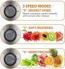 High Juice Yield  Centrifugal Juicer;  Juice Extractor with Extra Large 3inch Feed Chute Filter; Fruits and Vegetables;  Easy to Cl